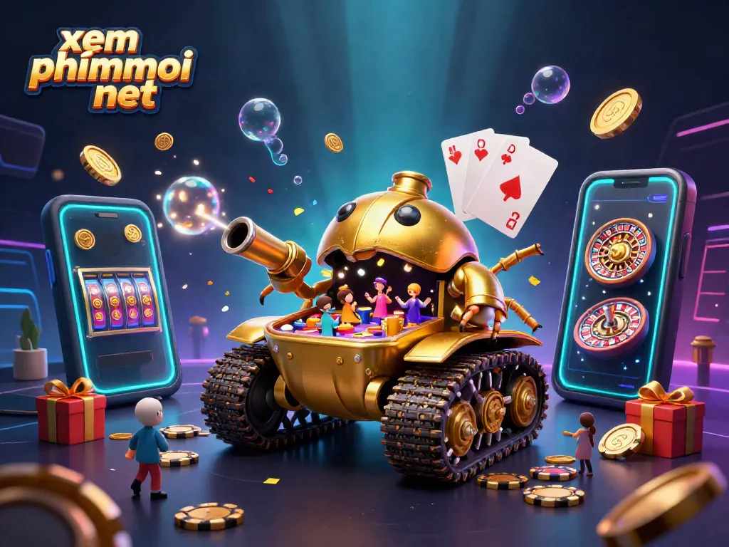 Engage in excitement at xem phimmoi net with a stunning golden beetle tank casino scene.