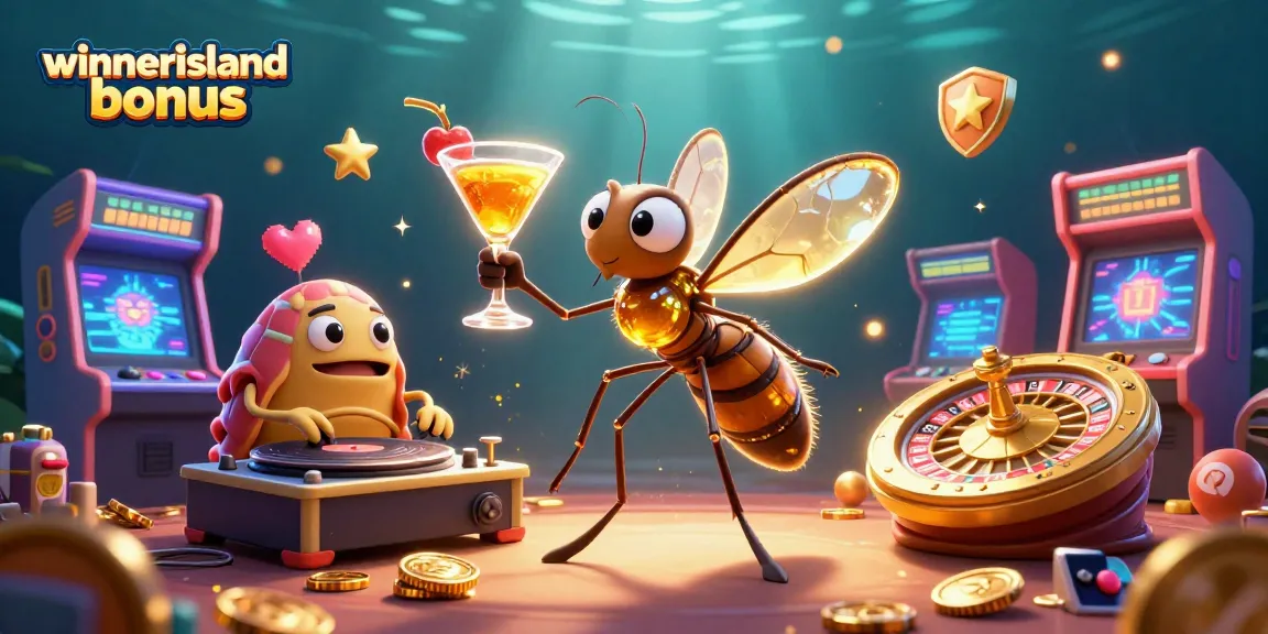 Ignite your gaming journey with the winnerisland bonus, featuring a vibrant 3D casino scene.