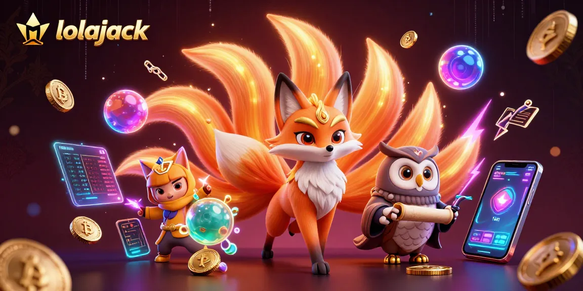 Experience the thrilling action of lolajack casino with vibrant characters and gaming elements.